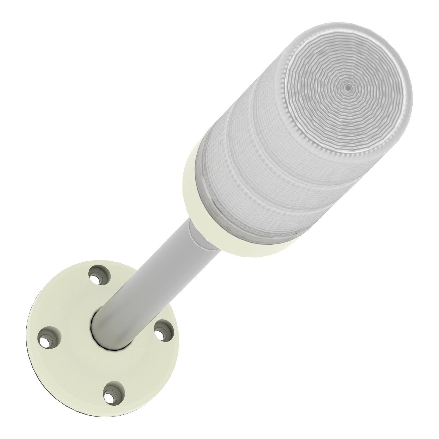 Coluna luminosa Ø60mm pré-montada, buzzer, LED vermelho, verde, amarelo, 24VCA/CC, tubo de montagem em alumínio e placa de fixação, XVGB3SH