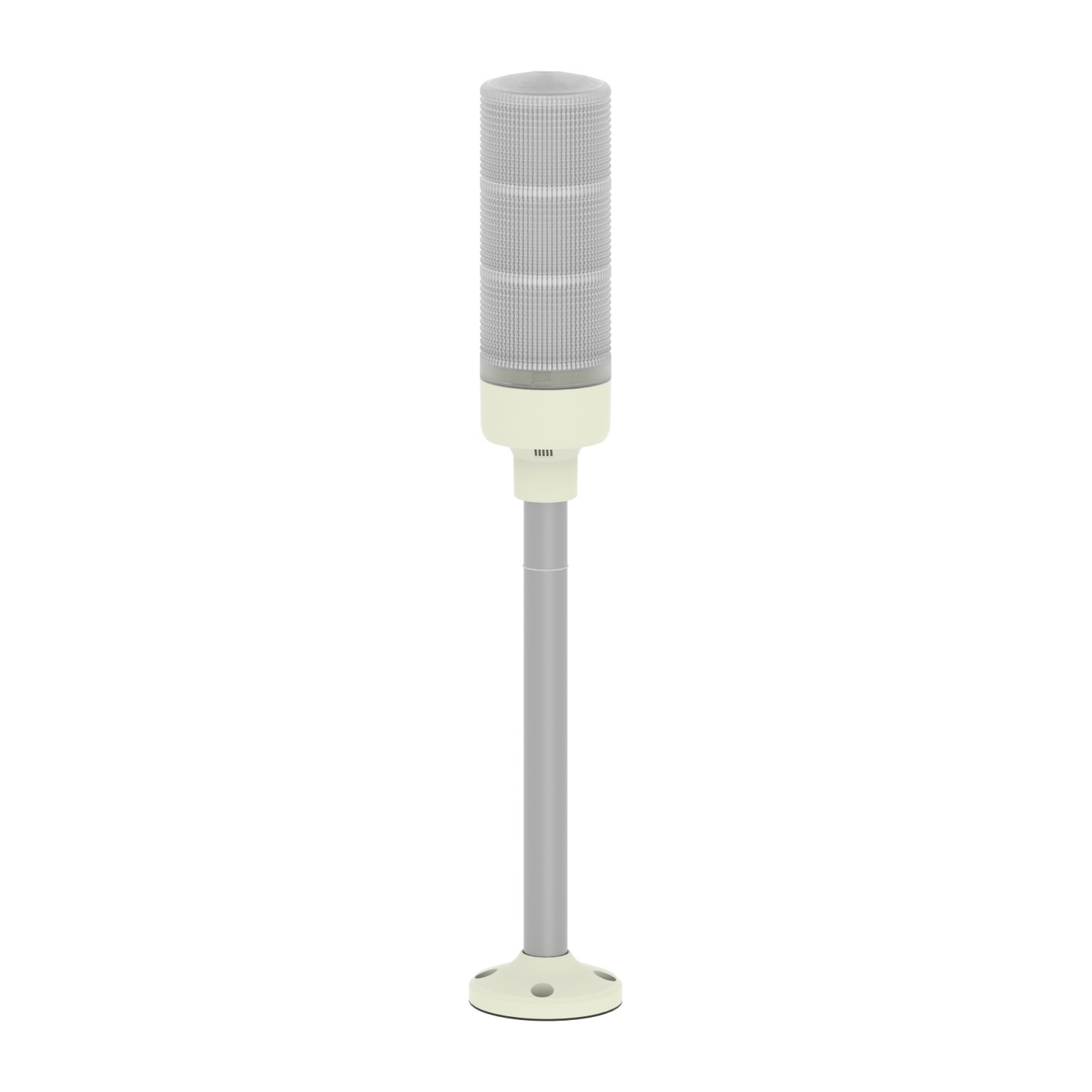 Coluna luminosa Ø60mm pré-montada, buzzer, LED vermelho, verde, amarelo, 24VCA/CC, tubo de montagem em alumínio e placa de fixação, XVGB3SH