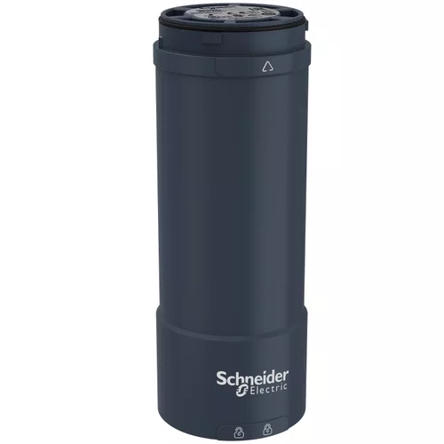 Base + tampa superior Ø60mm para coluna luminosa XVUC21M, preta, NPN, 100...240VCA