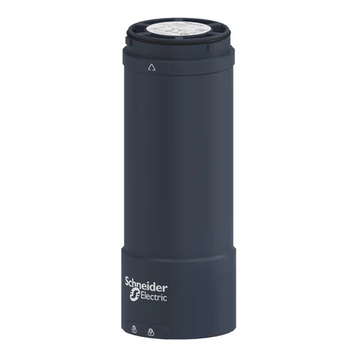 Base + tampa superior Ø60mm para coluna luminosa XVUC21M, preta, NPN, 100...240VCA