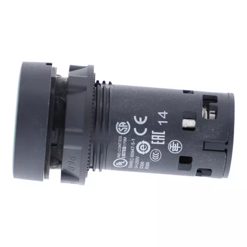 Botão monobloco Ø22mm plástico, retorno por mola, verde, NA, XB7NA31
