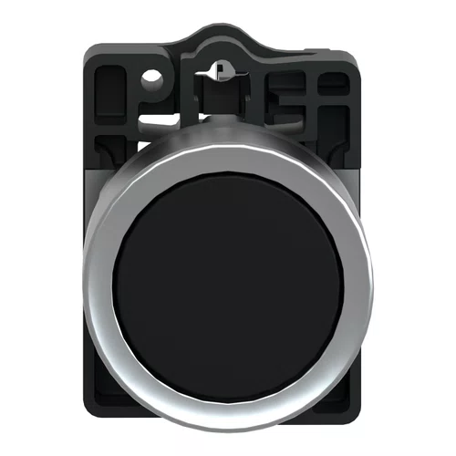 Botão Ø22mm plástico, retorno por mola, preto, NA, XA2EA21