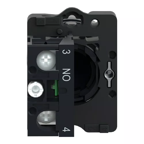 Botão Ø22mm plástico, retorno por mola, preto, NA, XA2EA21