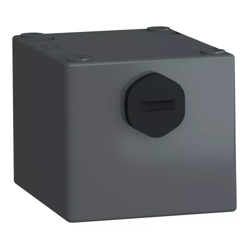 Botoeira de comando 1 furo Ø22mm, vazia, cinza, para ambientes hostis, XALG01