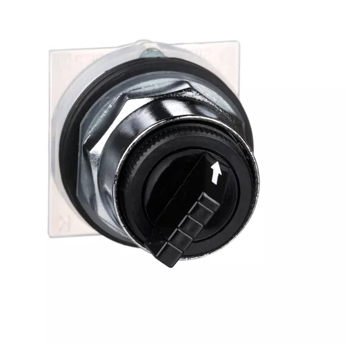 Cabeçote para chave seletora Ø30mm metálico, manopla curta, 2 posições fixas, 9001KS11B