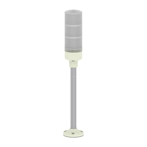 Coluna luminosa Ø60mm pré-montada, buzzer, LED vermelho, verde, amarelo, 24VCA/CC, tubo de montagem em alumínio e placa de fixação, XVGB3SH