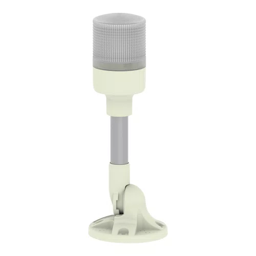 Coluna luminosa Ø60mm pré-montada, LED vermelho, 24VCA/CC, tubo de montagem em alumínio com suporte dobrável, XVGB1MA