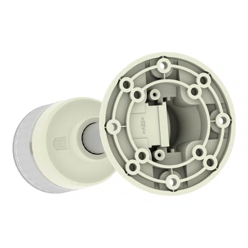 Coluna luminosa Ø60mm pré-montada, LED vermelho, 24VCA/CC, tubo de montagem em alumínio com suporte dobrável, XVGB1MA