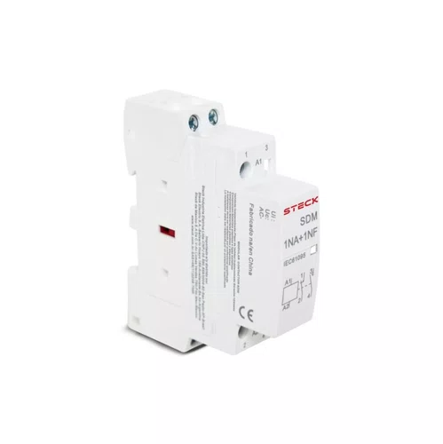 Cont Mod 1Na+1Nf 25A 230Vac 50/60Hz Bob230V Steck, SDM2511M