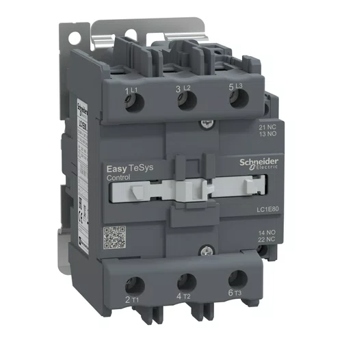 Contator Tripolar EasyPact TVS 80A 1NA+1NF 220VCA50/60HZ, LC1E80M7
