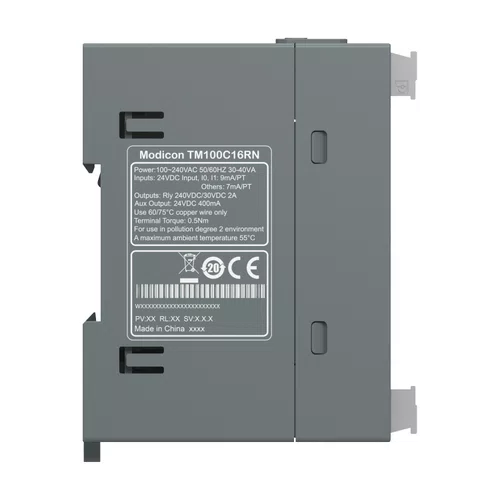 Controlador Lógico Programável - 9 Entradas / 7 Saídas Digitais - Saídas Relé - Modbus RTU/ASCII - 110/220 Vac, TM100C16RN