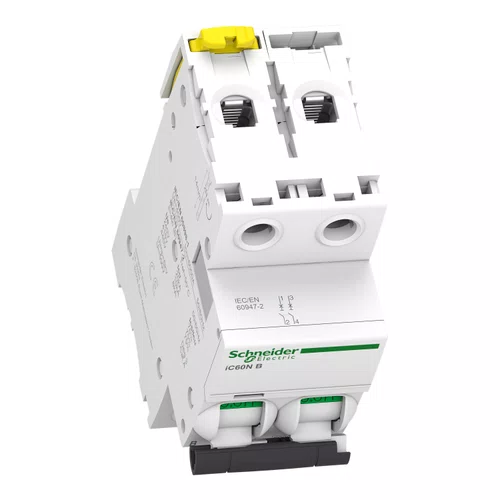 Disjuntor Acti9 IC60N 2P, 16A, Curva B, 20kA em 220/240VCA (60947-2), A9F73216