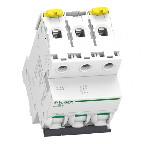 Disjuntor Acti9 IC60N 3P, 25A, Curva C, 20kA em 220/240VCA (60947-2), A9F74325