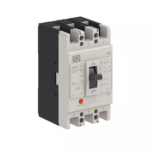 DISJUNTOR DWP63L-16-3 16A 3 polos 15kA @ 400Vc.a.(IEC 60947-2) Magnético e térmico fixo (14256721)