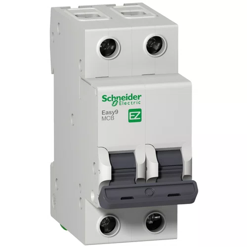 Disjuntor Easy9 2P 6A 3kA 400V CA curva B, EZ9F13206