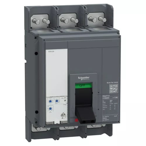 Disjuntor EasyPact CVS, 800A, 36kA, 3P3D, 415VCA, E080F320FM