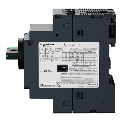 Disjuntor motor termomagnético Tesys Deca 17-23A manopla rotativa, GV2P21
