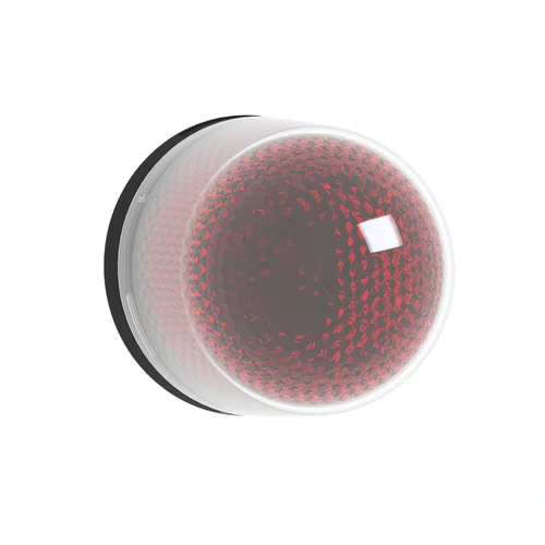 Farol rotativo Ø100mm, vermelho, sem buzzer, 12...24VCC, XVR3B04