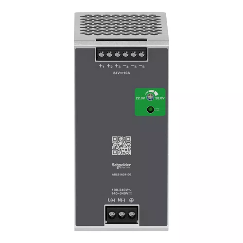 Fonte de Alimentação Chaveada - 24 Vdc - 10 A - 240 W - 100/240 Vac - Monofásica, ABLS1A24100E