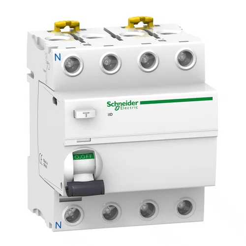 Interruptor Diferencial IDR Acti9 ilD 4P, 63A, 30mA, 10kA, 380/415VCA, Classe AC, A9R71463