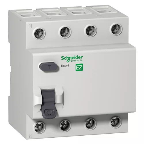 Interruptor Diferencial IDR Easy9 4P, 80A, 30mA, 3kA, 400VCA, Classe AC, EZ9R33480