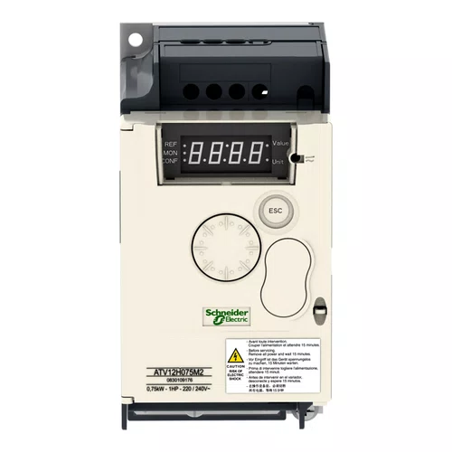 Inversor de frequência ATV12H075M2 - 0.75 kW - 200-240VAC monofásico