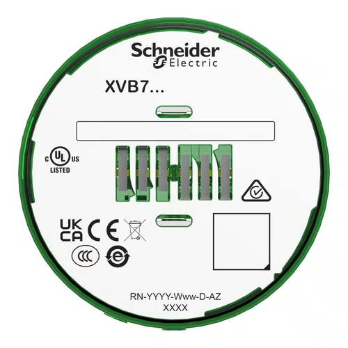 Módulo Luminoso, Harmony XVB7C23 Baliza Luminosa Modular, Verde, 70mm, Fixo, Lente Colorida