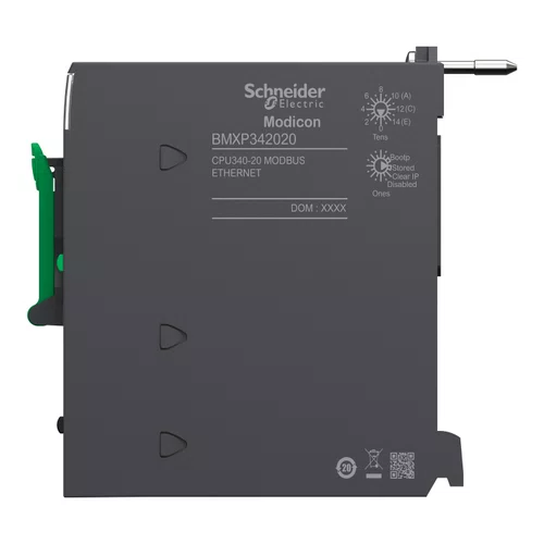 Processador M340 - 4 Mb - 1 porta Ethernet e 1 porta Modbus RTU, BMXP342020
