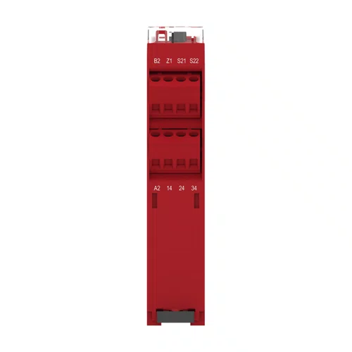 Relé de Segurança Cat. 4 - PL e / SILCL 3 - 2 Canais de Entrada - 3 Saídas NA - Conector Parafuso - 24 Vac/cc, XPSUAF13AP