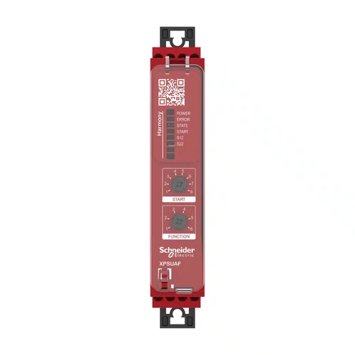 Relé de Segurança Cat. 4 - PL e / SILCL 3 - 2 Canais de Entrada - 3 Saídas NA - Conector Parafuso - 24 Vac/cc, XPSUAF13AP