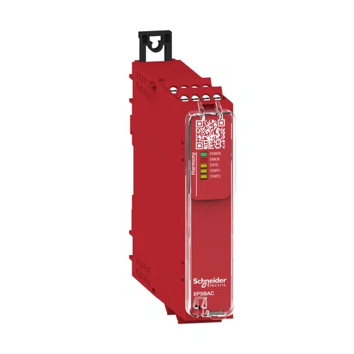 Relé de Segurança Cat. 4 - PL e / SILCL 3 - 2 Canais de Entrada - 6 Saídas (4 NA/1NF) - Conector Parafuso - 48/240 Vac/dc