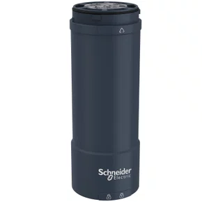 Base + tampa superior Ø60mm para coluna luminosa XVUC21M, preta, NPN, 100...240VCA