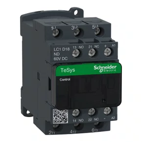Contator TeSys D - 3P (3 NA) - AC-3 - <= 440 V 18 A - bobina de 60 V CC, LC1D18ND