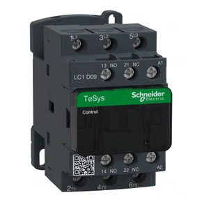 Contator Tesys Deca 3P 9A AC-3 48V CA 50/60Hz 1NA+1NF, LC1D09E7