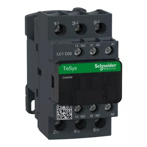 CONTATOR TRIPOLAR TESYS DECA 32A 1NA+1NF 110VCA, LC1D32F7