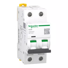 Disjuntor Acti9 IC60N 2P, 32A, Curva B, 20kA em 220/240VCA (60947-2), A9F73232