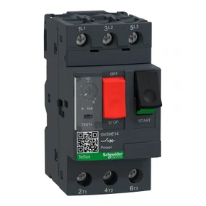 Disjuntor motor termomagnético Tesys Deca 6-10A botão de impulsão, GV2ME14