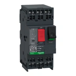 Disjuntor motor termomagnético Tesys Deca 6-10A botão de impulsão, GV2ME143