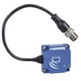 Antena inteligente compacta, Identificação por radiofrequência XGCS4901201, RFID 13,56 MHz, formato plano 40x40x15, M12, cabo de 0,2 m