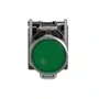 Botão luminoso Ø22mm metálico, retorno por mola, verde, NA+NF, 24VCA/CC, XB4BW33B5