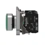 Botão luminoso Ø22mm metálico, retorno por mola, verde, NA+NF, 24VCA/CC, XB4BW33B5