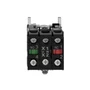 Botão luminoso Ø22mm metálico, retorno por mola, verde, NA+NF, 24VCA/CC, XB4BW33B5