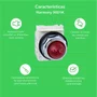 Botão luminoso Ø30mm metálico guarda alta, retorno por mola, LED, verde, NA+NF, 24VCA/CC, 9001K3L35LGGH13