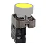 Botão Ø22mm metálico, retorno por mola, amarelo, NA, XB2BA51C
