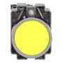 Botão Ø22mm metálico, retorno por mola, amarelo, NA, XB2BA51C