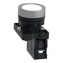 Botão Ø22mm plástico, retorno por mola, branco, NA, XA2EA11