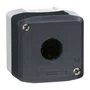 Botoeira de comando 1 furo Ø22mm, vazia, cinza, para botão modular, XALD01