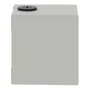 Botoeira metálica vazia Ø22mm, cinza, 1 furo, 80x80x77mm, XAPD1501