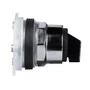 Cabeçote para chave seletora Ø30mm metálico, manopla curta, 2 posições fixas, 9001KS11B