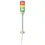 Coluna luminosa Ø60mm pré-montada, buzzer, LED vermelho, verde, amarelo, 24VCA/CC, tubo de montagem em alumínio e placa de fixação, XVGB3SH
